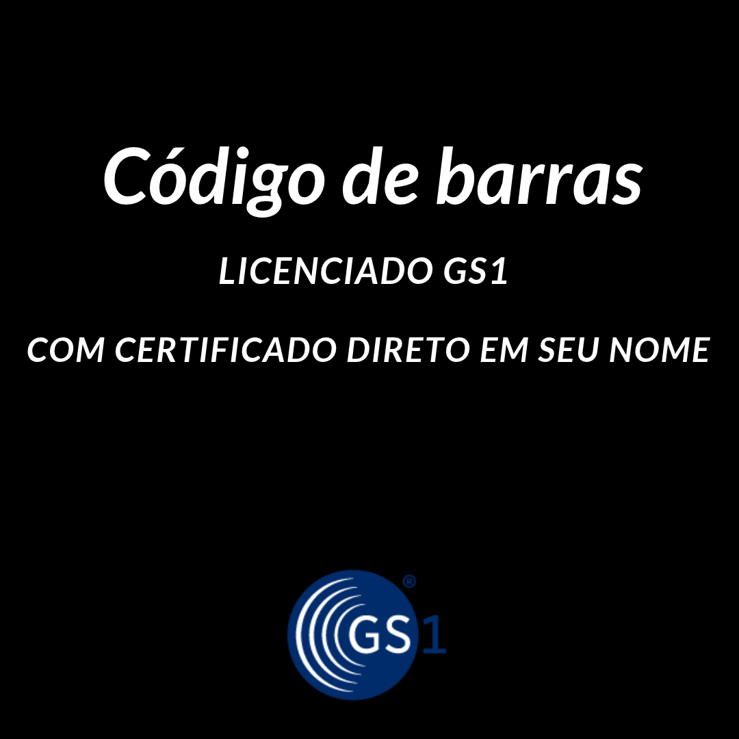 Código de Barras GS1 1 Código de Barras GS1,com custo único e sem cobranças recorrentes.