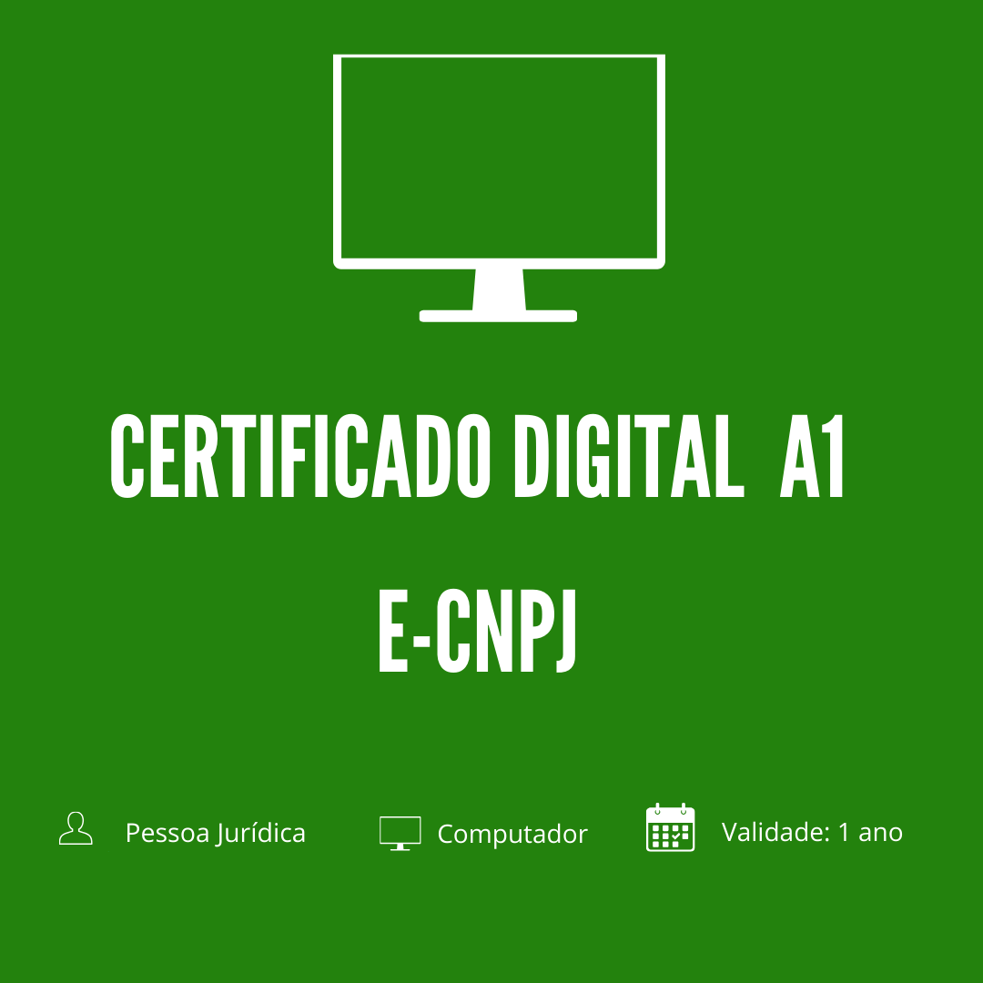 Certificado Digital A1 CNPJ 1 Certificado Digital A1 CNPJ