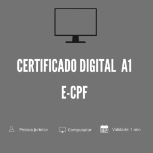 Certificado A1 E-CPF