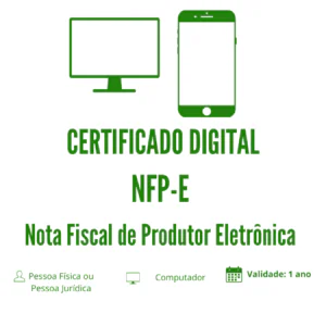 Certificado Digital A1 NFP-e Produtor Rural